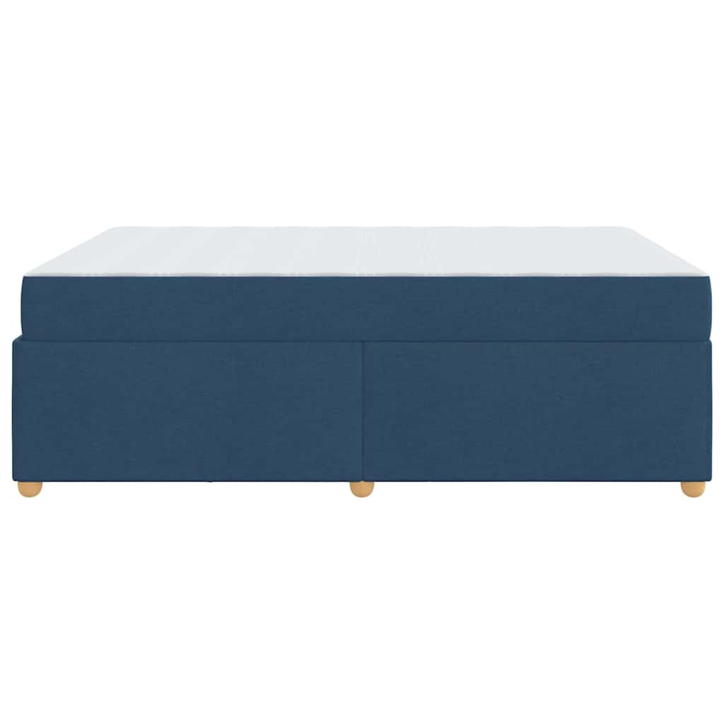 Sengestel med madras Blå 140 x 200 cm Stof
