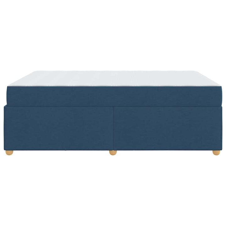 Sengestel med madras Blå 140 x 200 cm Stof