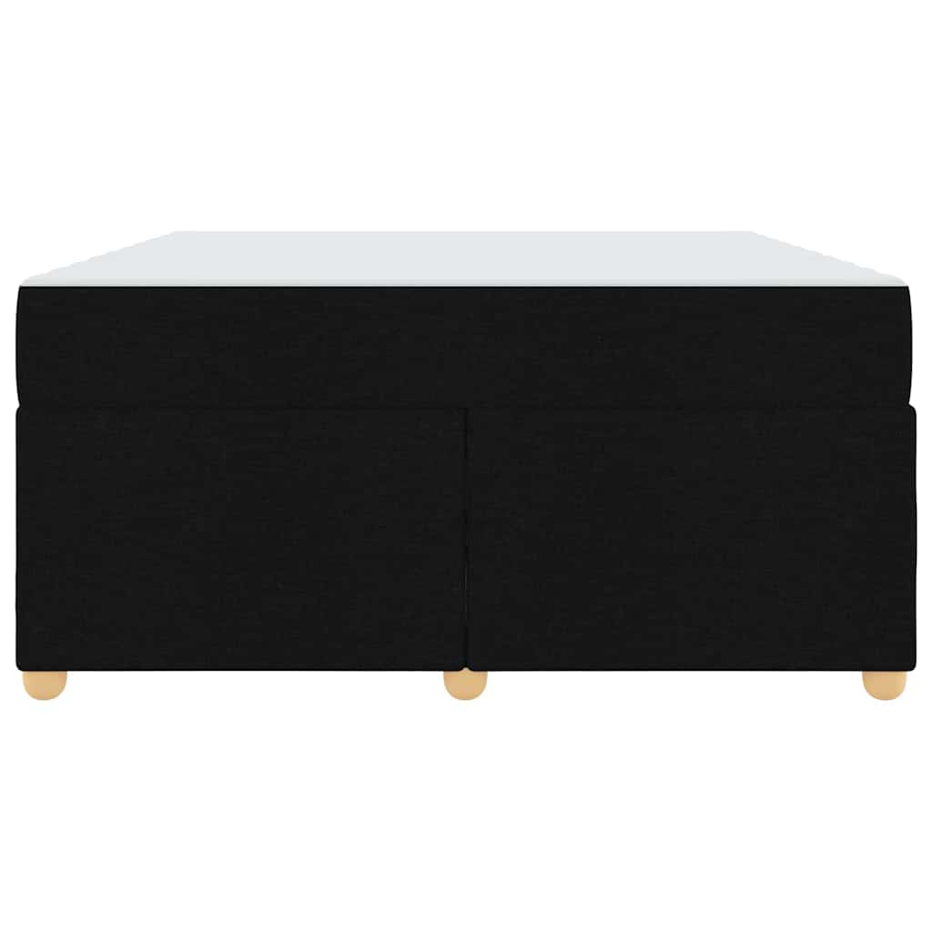 Sengestel med madras Sort 160 x 200 cm Stof
