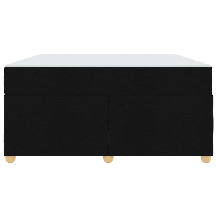 Sengestel med madras Sort 160 x 200 cm Stof
