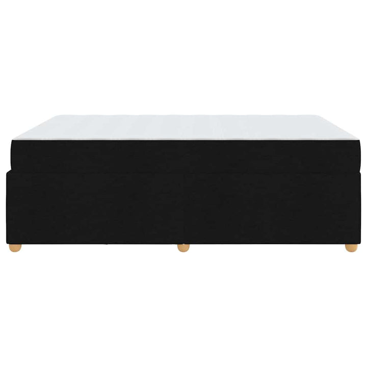 Sengestel med madras Sort 160 x 200 cm Stof