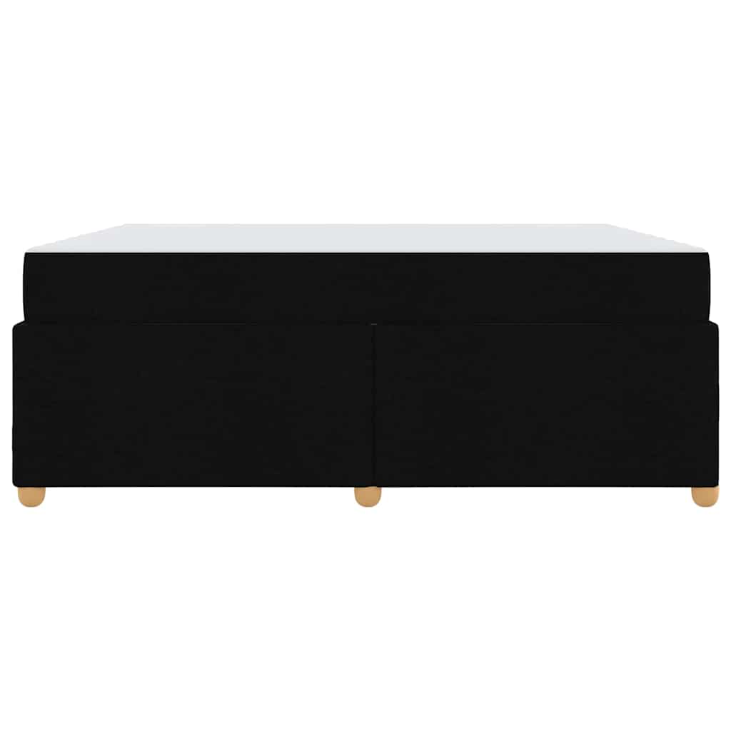 Sengestel med madras Sort 180 x 200 cm Stof