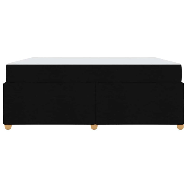 Sengestel med madras Sort 180 x 200 cm Stof