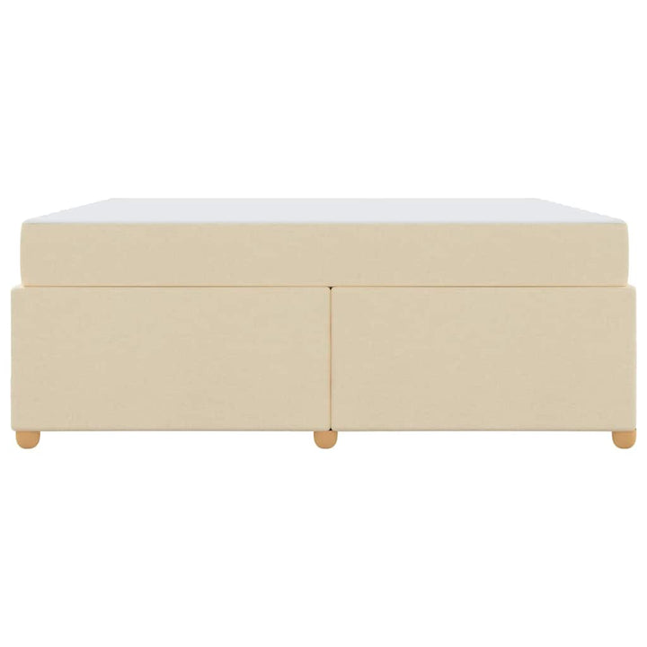 Sengestel med madras Creme 180 x 200 cm Stof