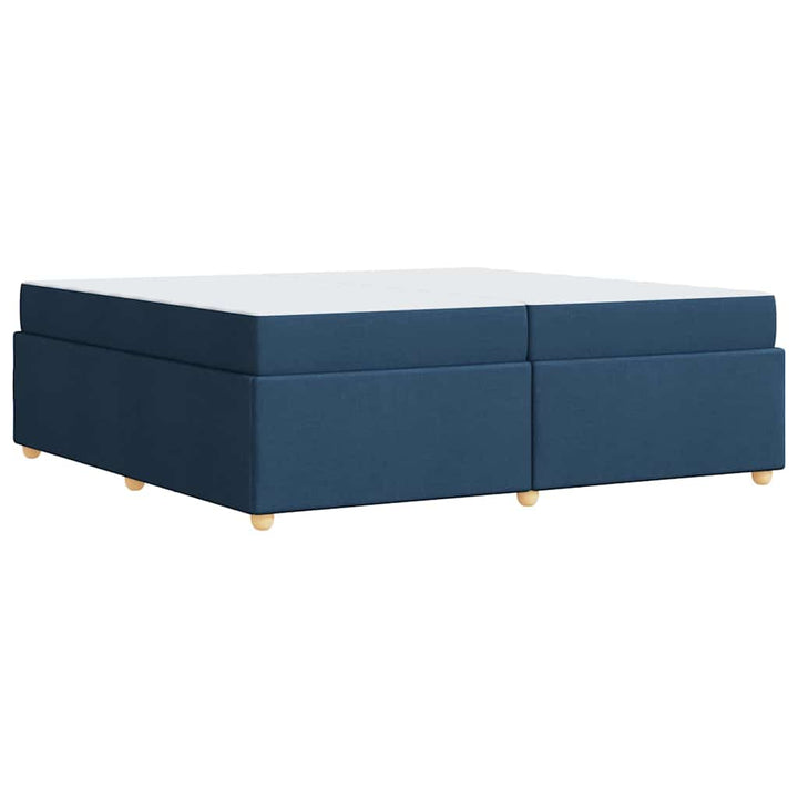Sengestel med madras Blå 200 x 200 cm Stof