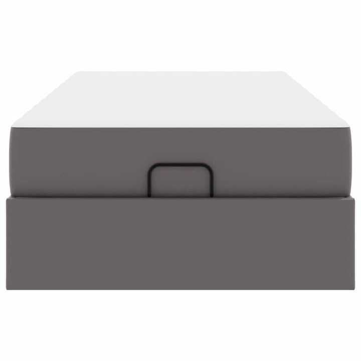 Sengeramme med madras Andet 2 pcs Grå PVC