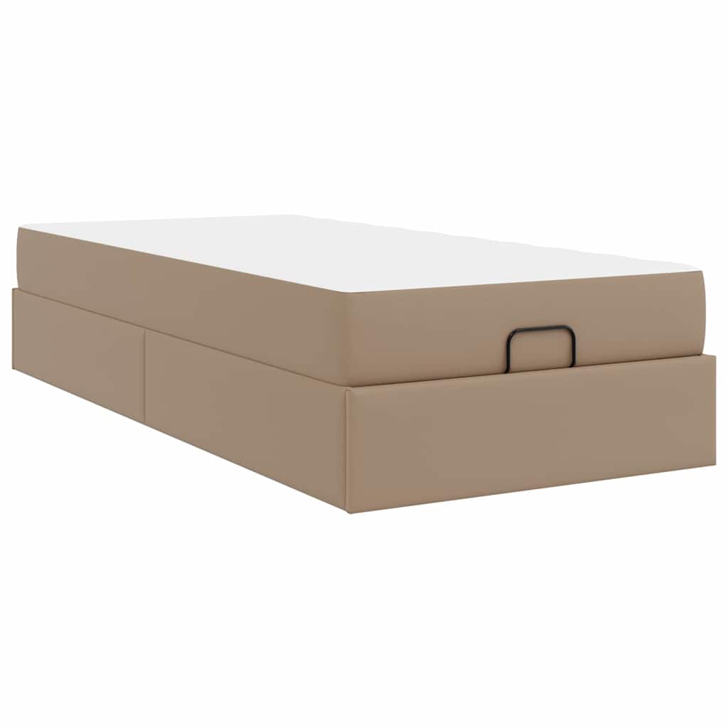 Sengeramme med madras Andet 2 stk. Gyldenbrun PVC