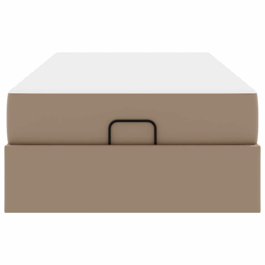 Sengeramme med madras Andet 2 stk. Gyldenbrun PVC