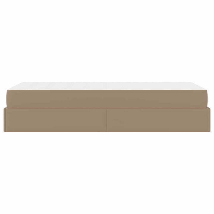 Sengeramme med madras Andet 2 pcs Gyldenbrun PVC