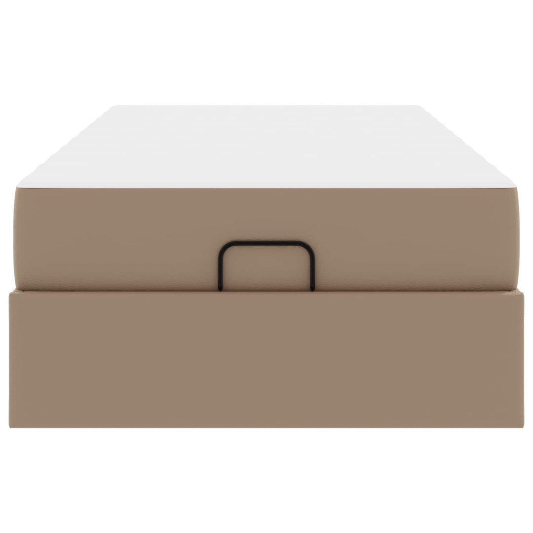 Sengeramme med madras Andet 2 pcs Gyldenbrun PVC