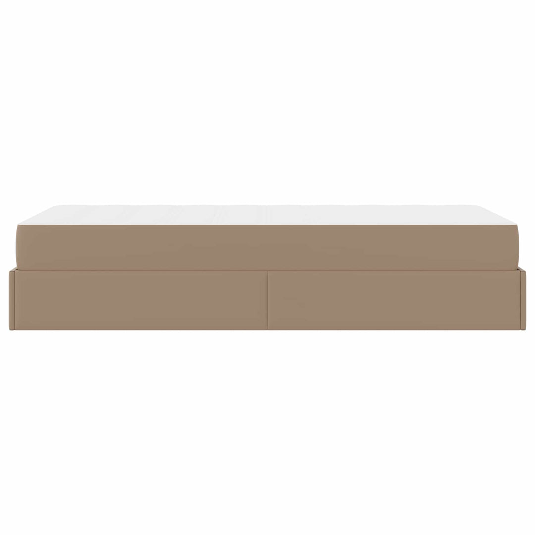 Sengeramme med madras Andet 2 pcs Gyldenbrun PVC