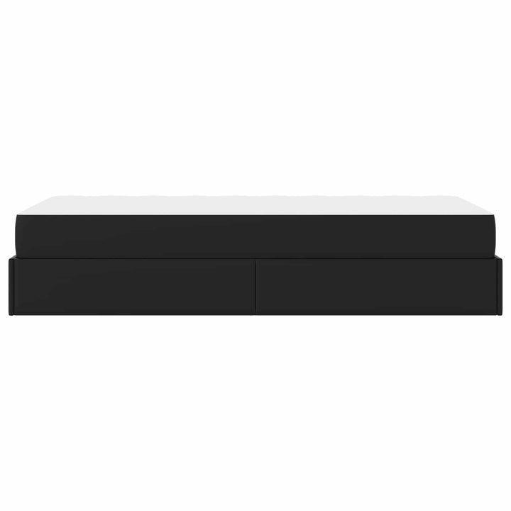 Sengeramme med madras Andet 2 pcs Sort PVC
