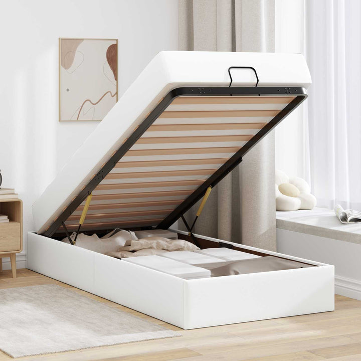 Sengeramme med madras Andet 2 pcs Hvid PVC