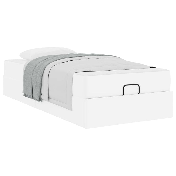 Sengeramme med madras Andet 2 pcs Hvid PVC