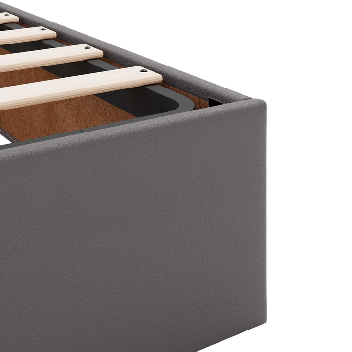 Sengeramme med madras Andet 2 pcs Grå PVC