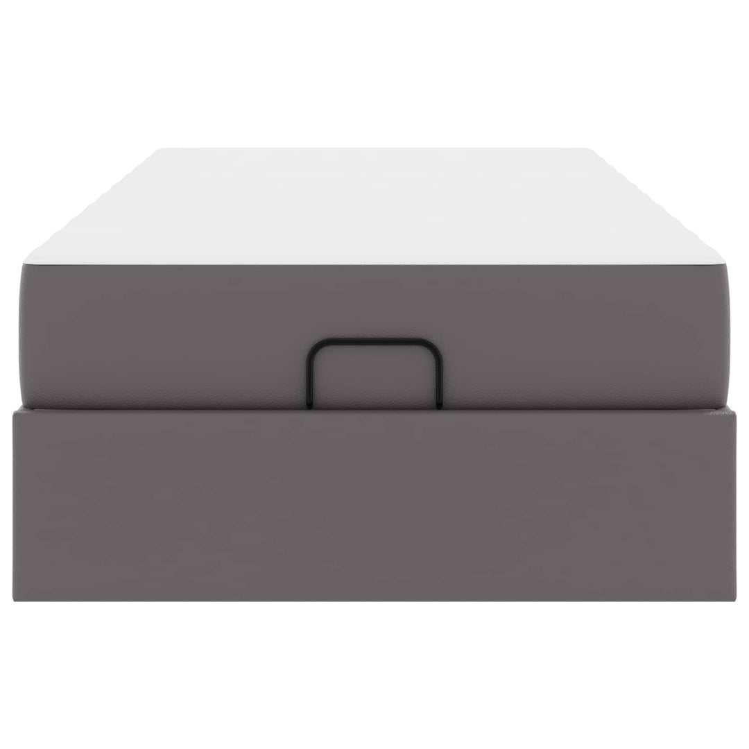 Sengeramme med madras Andet 2 pcs Grå PVC