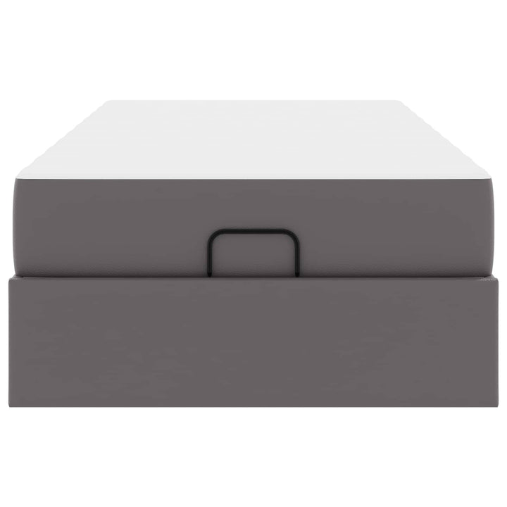 Sengeramme med madras Andet 2 pcs Grå PVC