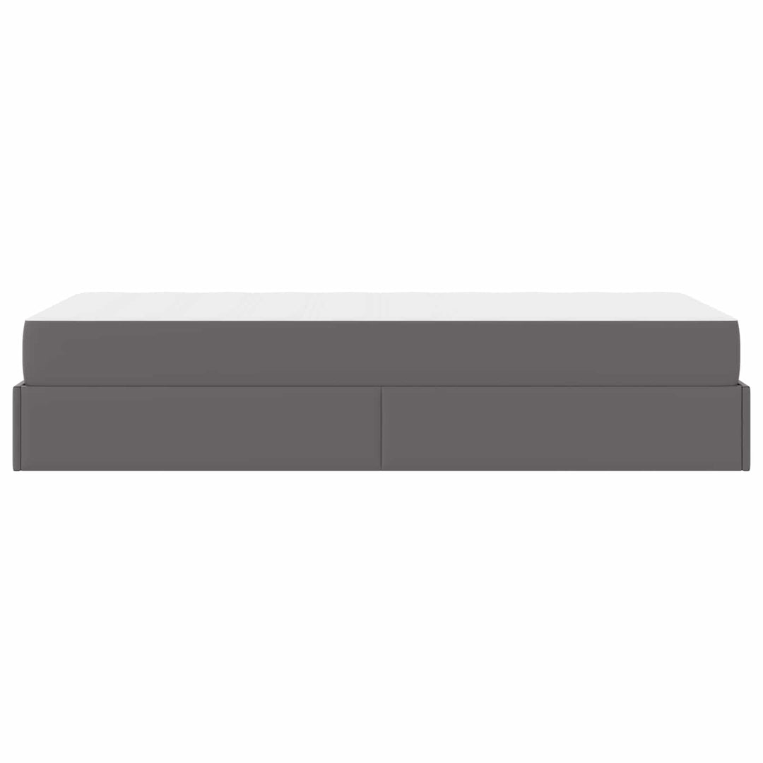 Sengeramme med madras Andet 2 pcs Grå PVC