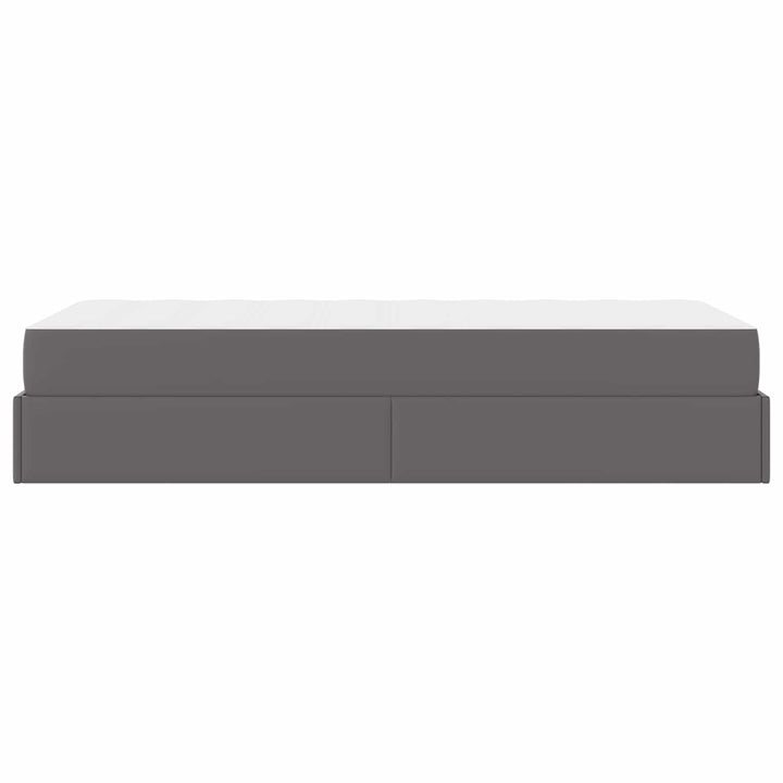 Sengeramme med madras Andet 2 pcs Grå PVC