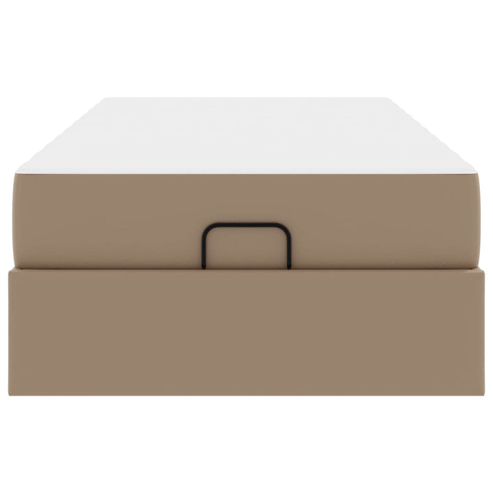 Sengeramme med madras Andet 2 pcs Gyldenbrun PVC