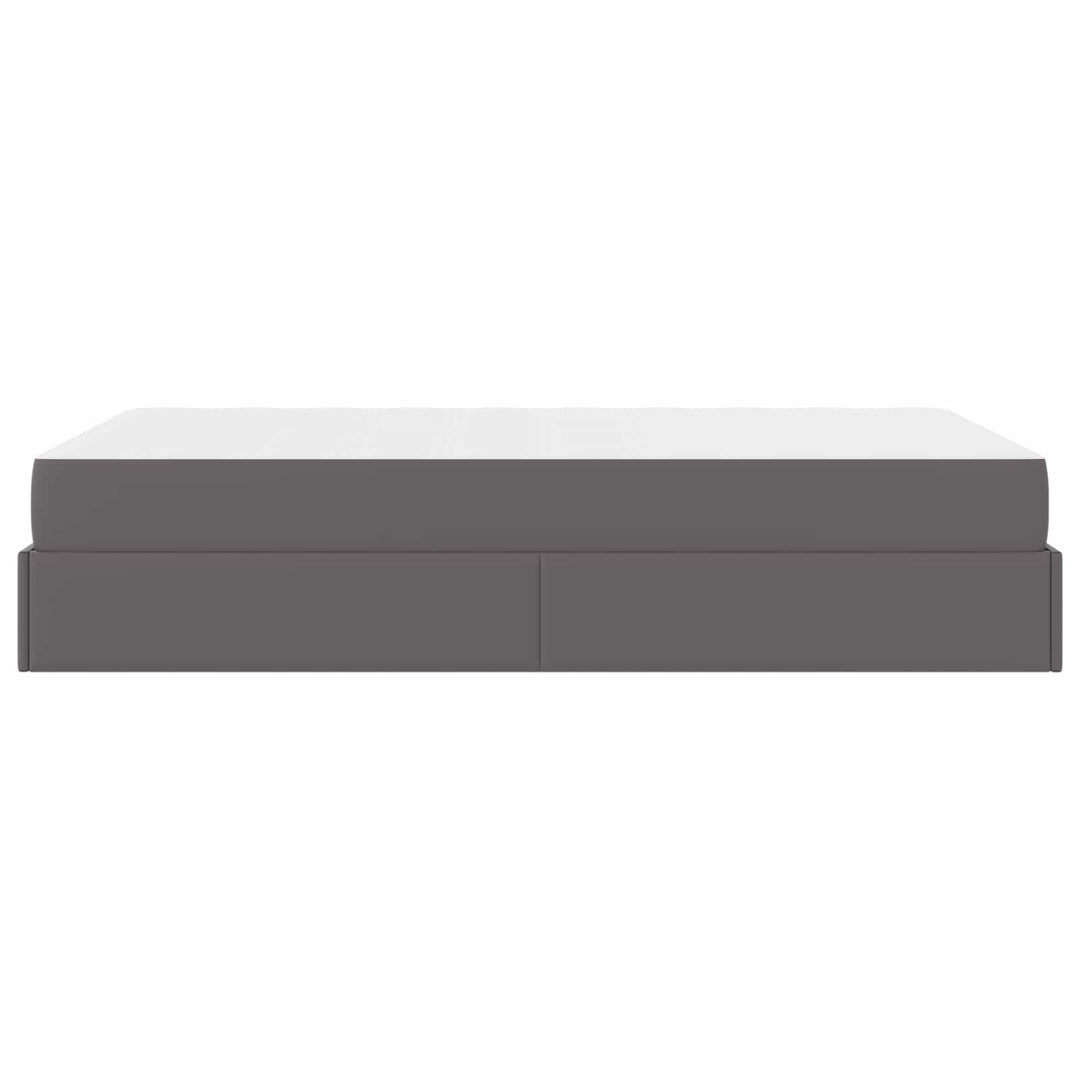 Sengeramme med madras Andet 2 pcs Grå PVC
