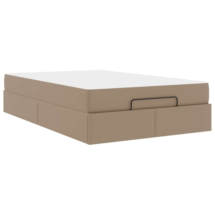 Sengeramme med madras Andet 2 pcs Gyldenbrun PVC