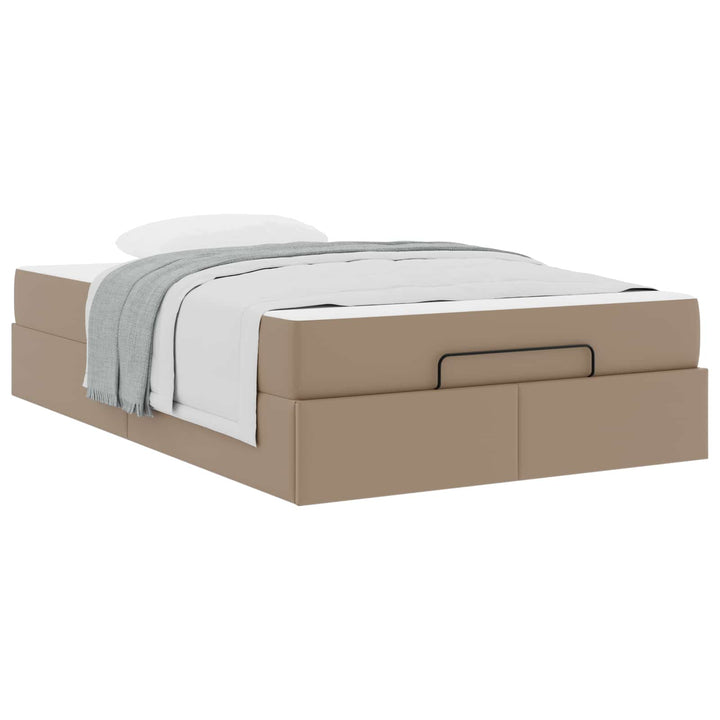 Sengeramme med madras Andet 2 pcs Gyldenbrun PVC