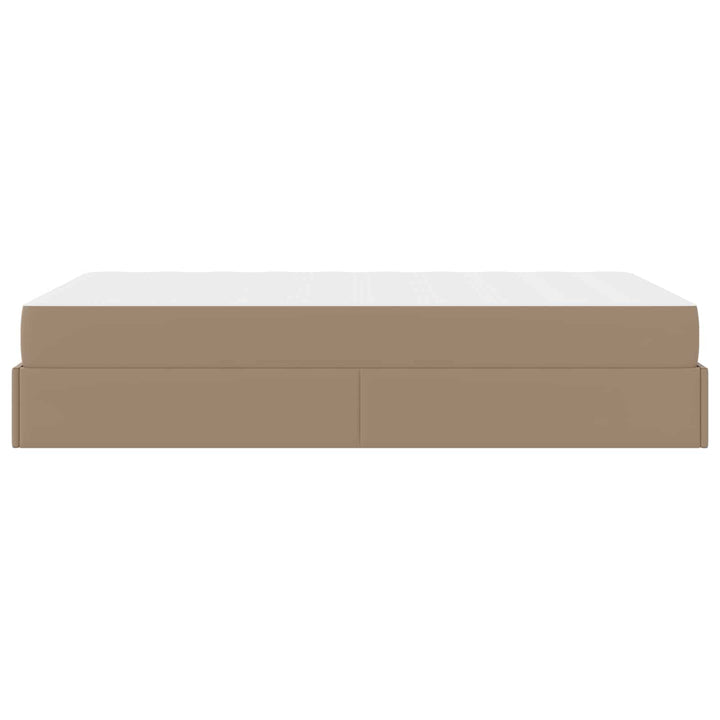 Sengeramme med madras Andet 2 pcs Gyldenbrun PVC