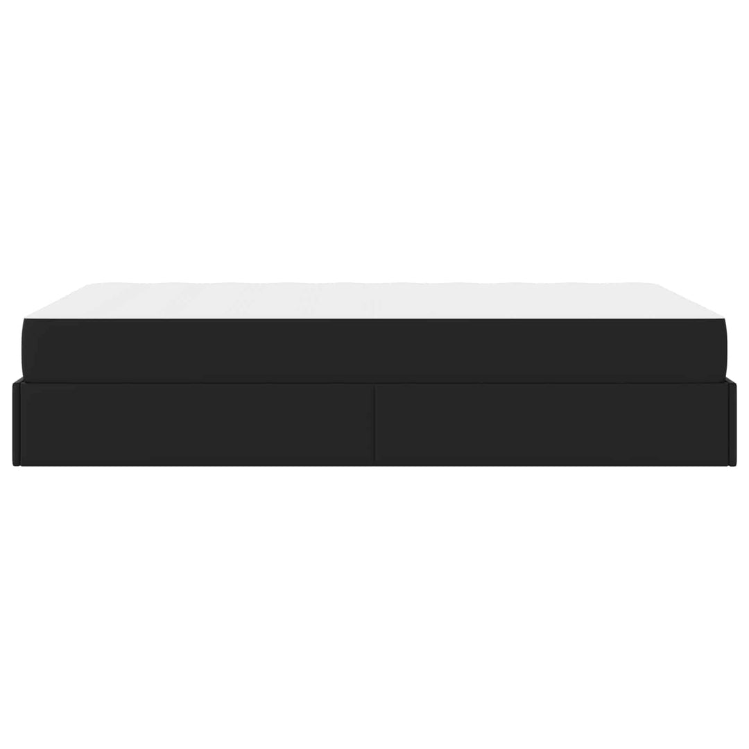 Sengeramme med madras Andet 2 pcs Sort PVC