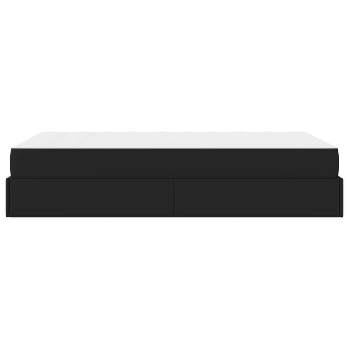 Sengeramme med madras Andet 2 pcs Sort PVC