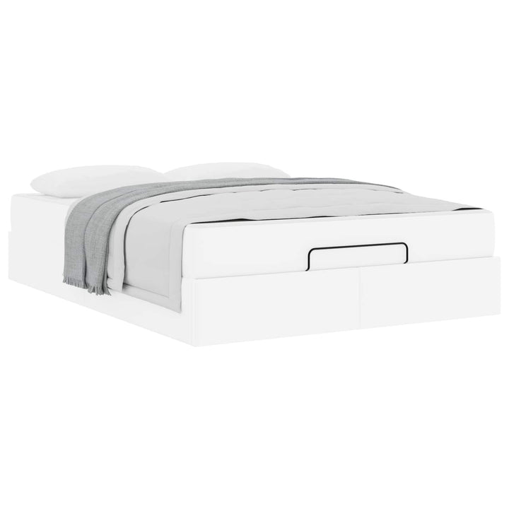 Sengeramme med madras Andet 2 pcs Hvid PVC
