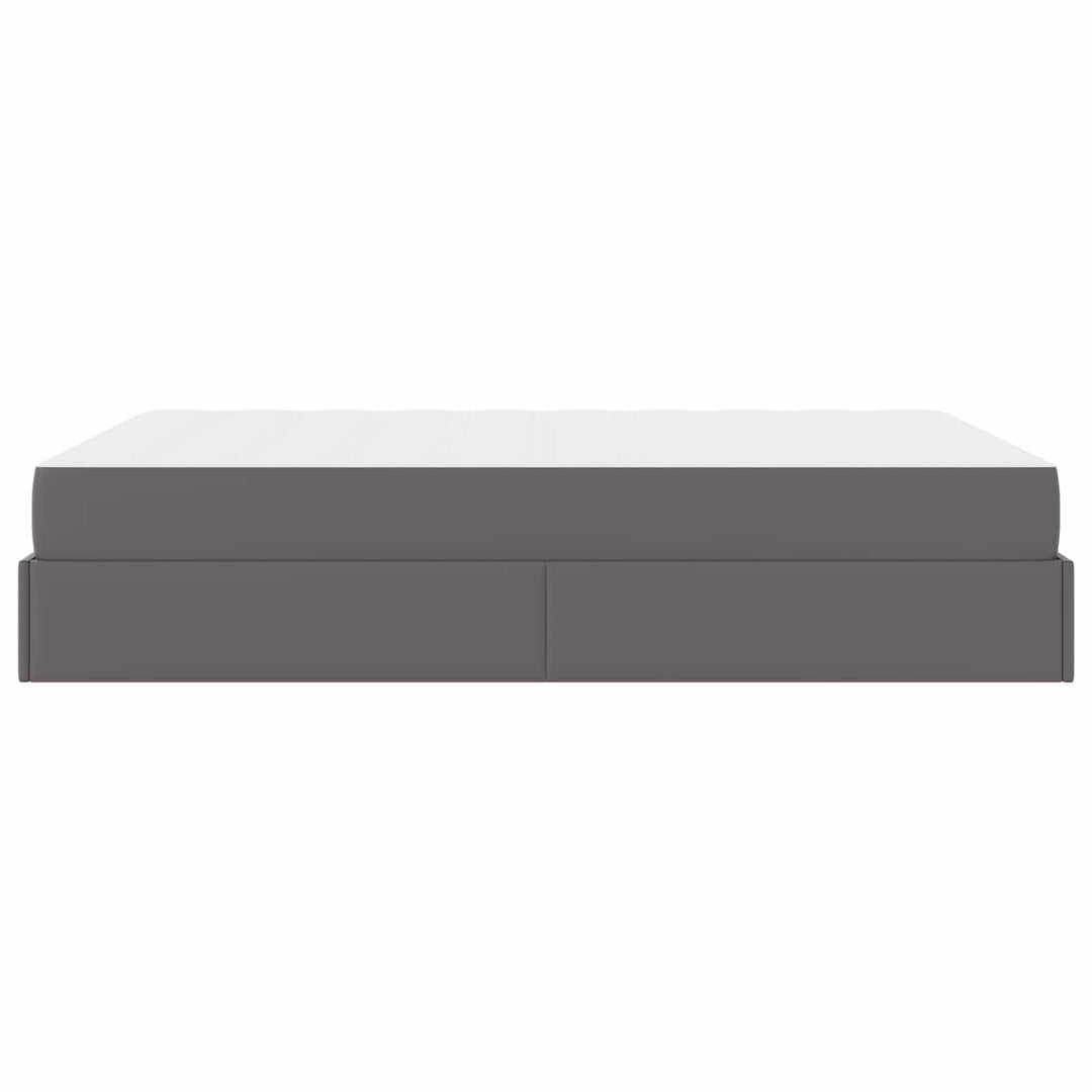 Sengeramme med madras Andet 2 pcs Grå PVC
