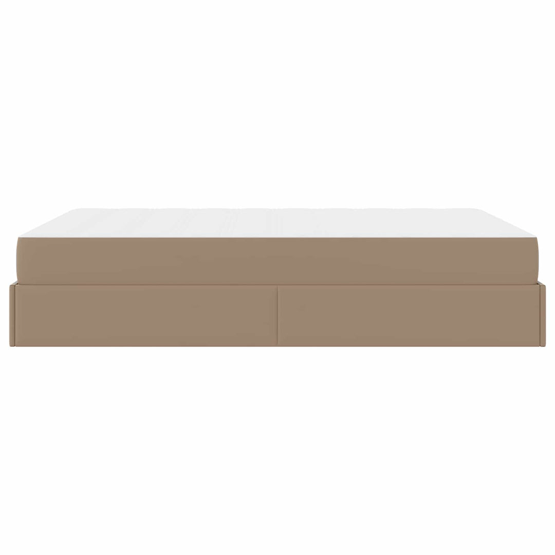 Sengeramme med madras Andet 2 pcs Gyldenbrun PVC