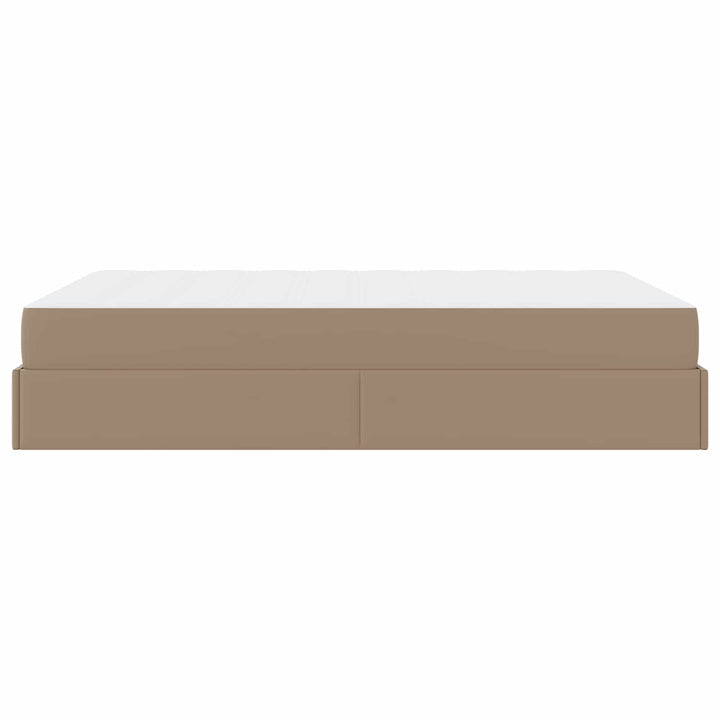 Sengeramme med madras Andet 2 pcs Gyldenbrun PVC
