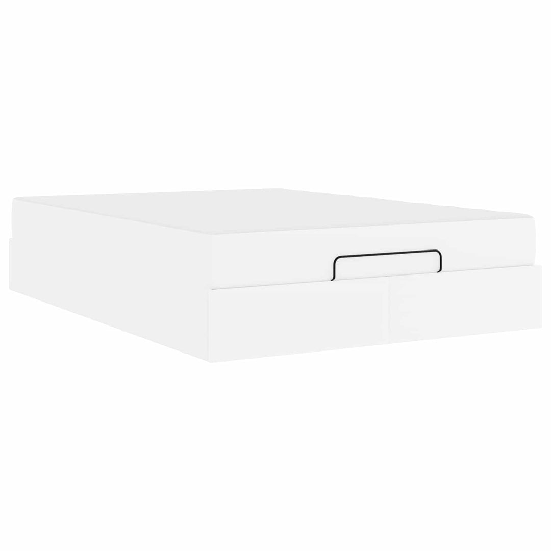 Sengeramme med madras Andet 2 pcs Hvid PVC