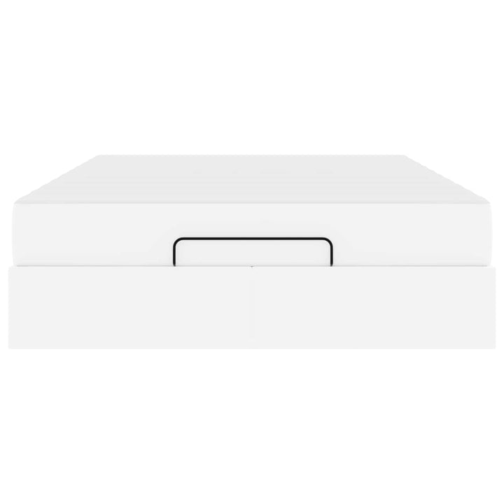 Sengeramme med madras Andet 2 pcs Hvid PVC