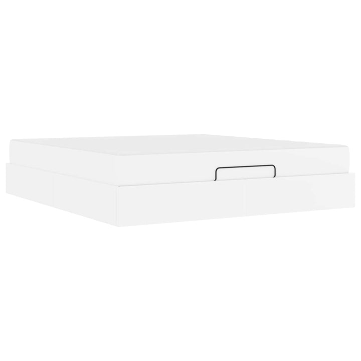 Sengeramme med madras Andet 2 pcs Hvid PVC
