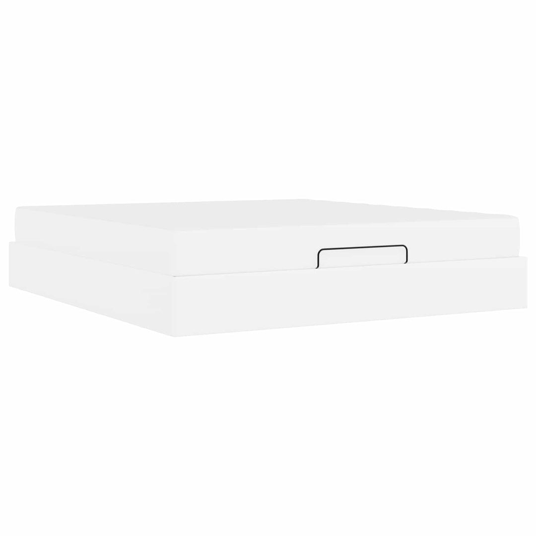 Sengeramme med madras Andet 2 pcs Hvid PVC