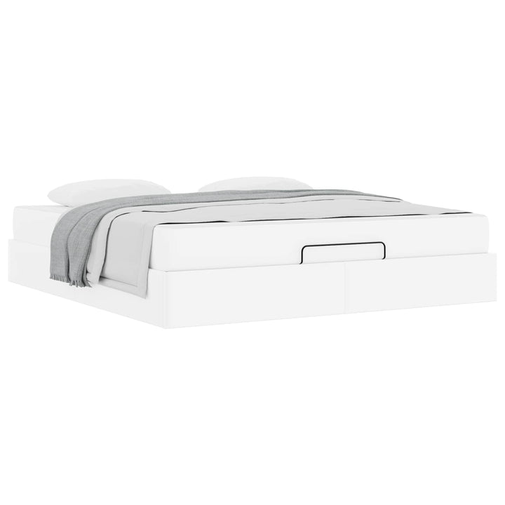 Sengeramme med madras Andet 2 pcs Hvid PVC