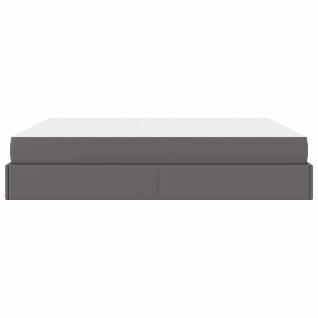 Sengeramme med madras Andet 2 pcs Grå PVC