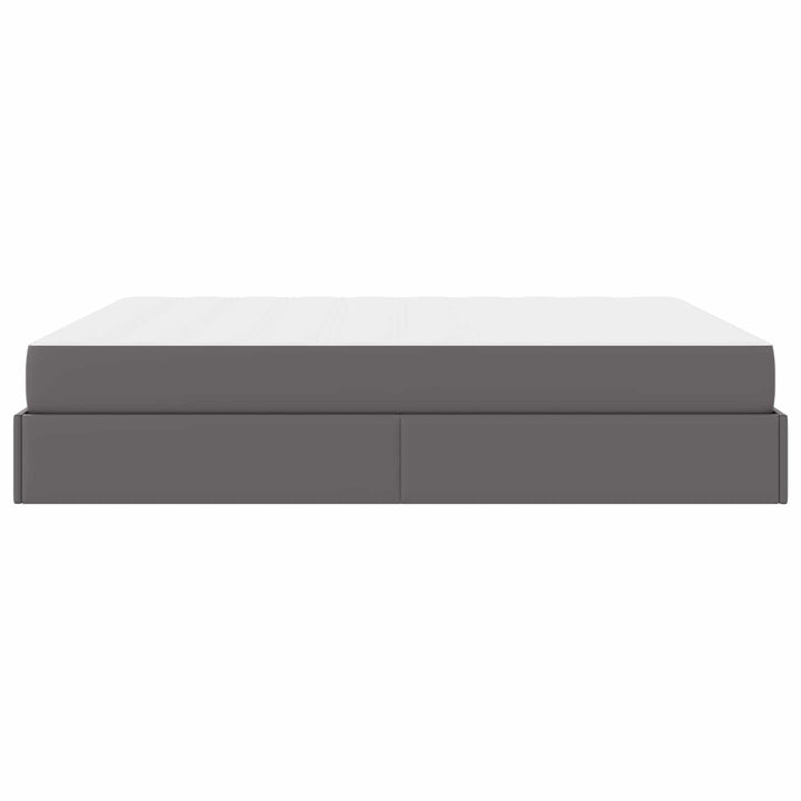 Sengeramme med madras Andet 2 pcs Grå PVC
