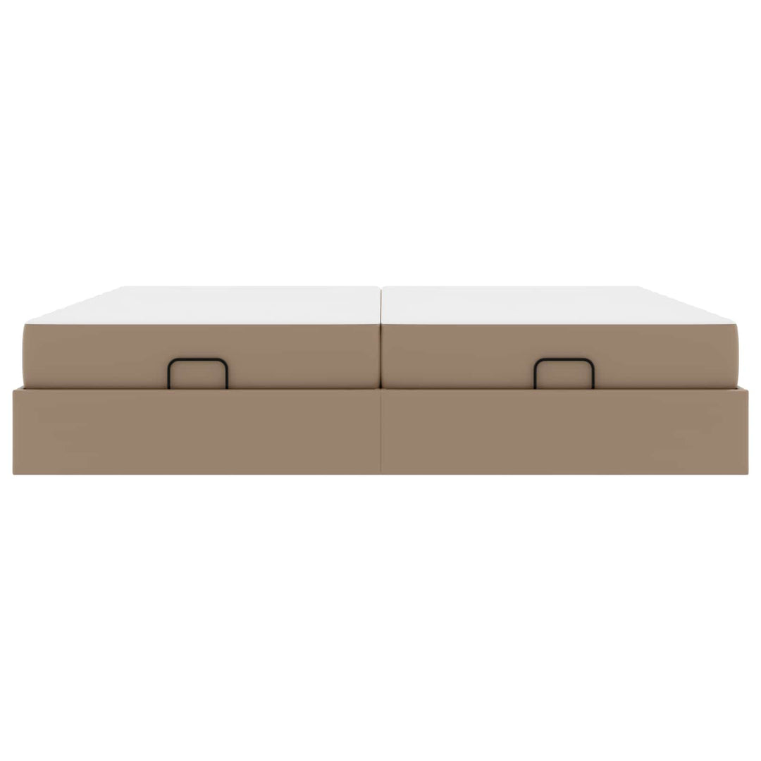 Sengeramme med madras Andet 2 stk. Gyldenbrun PVC