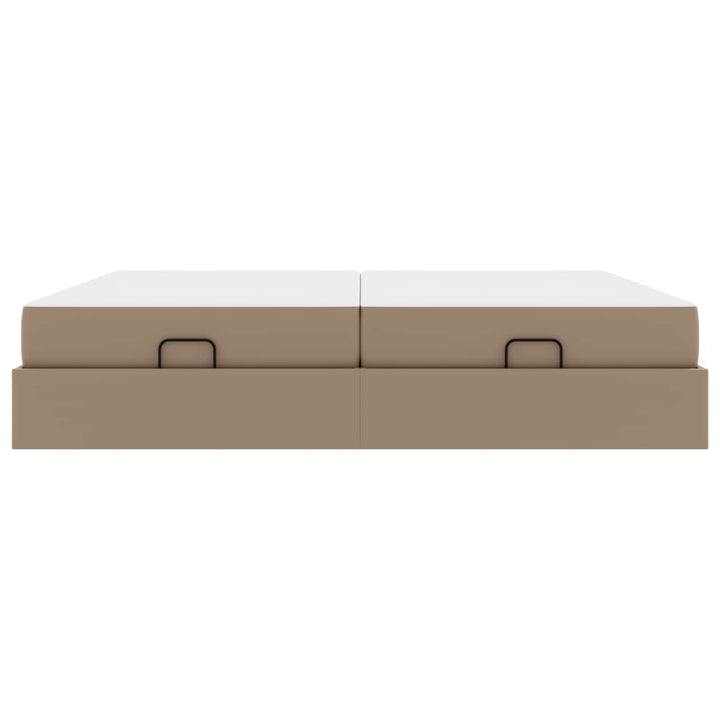 Sengeramme med madras Andet 2 stk. Gyldenbrun PVC