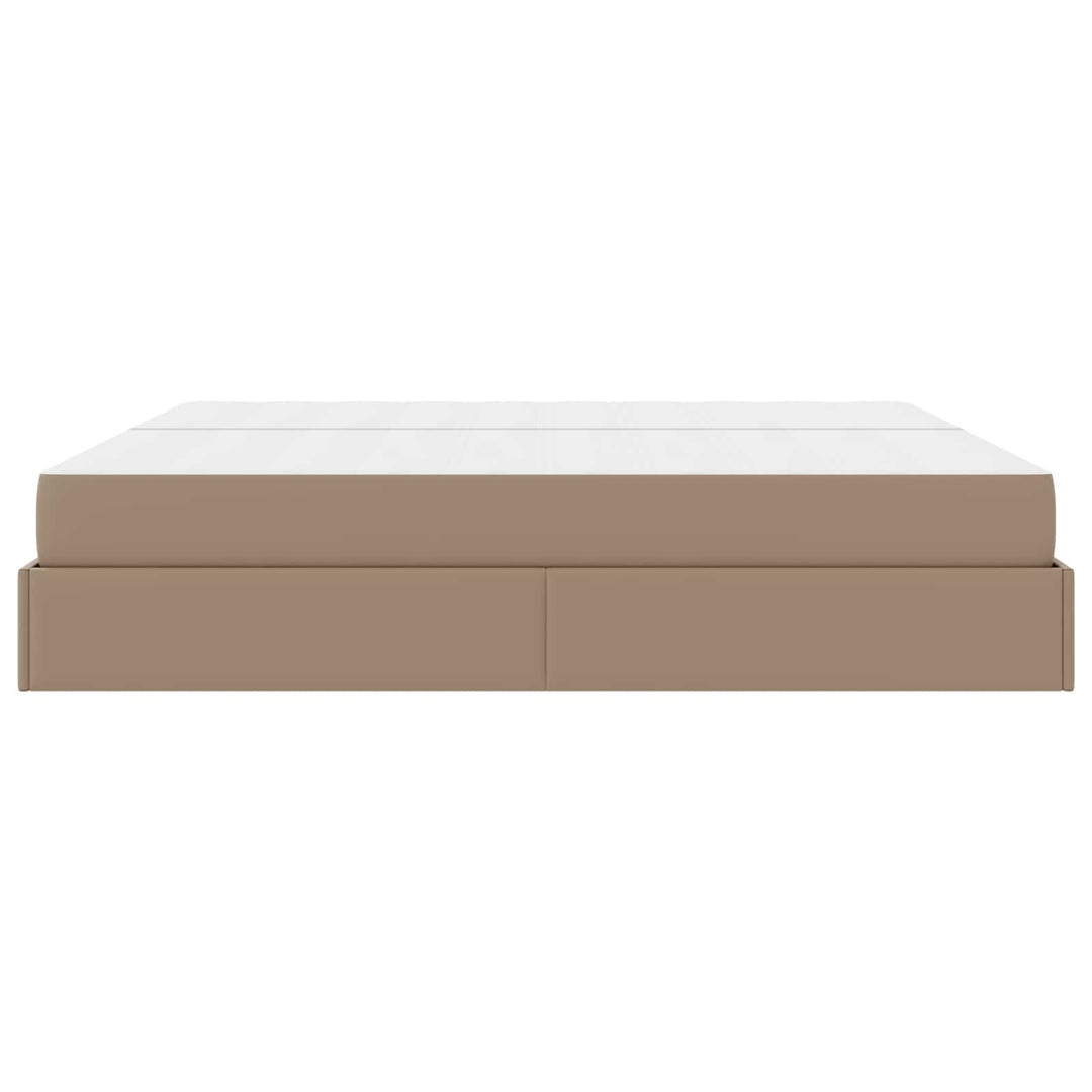 Sengeramme med madras Andet 2 stk. Gyldenbrun PVC