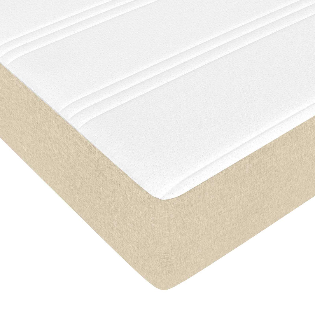 Sengeramme med madras 2 stk. Creme Stof