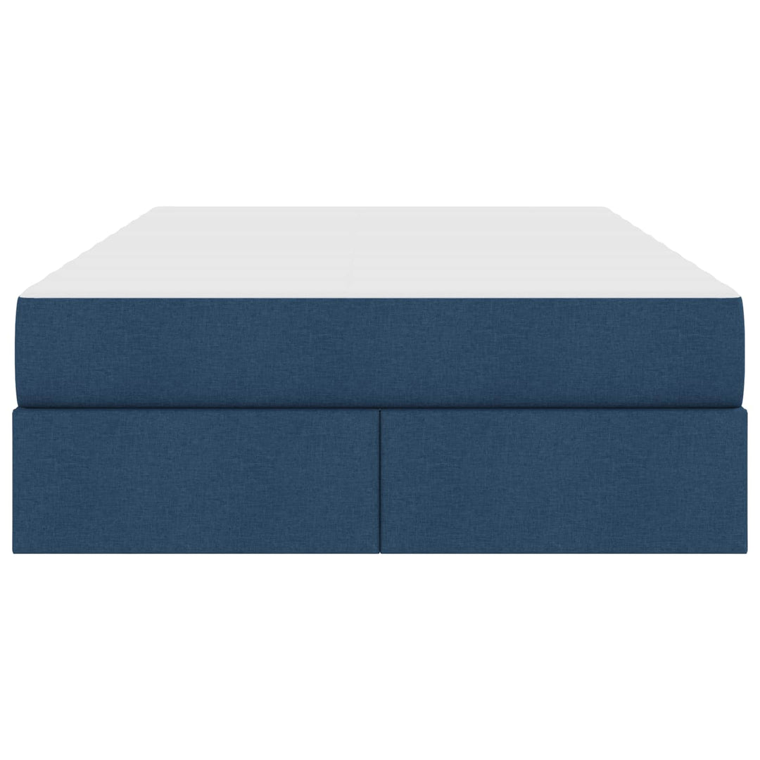 Seng med opbevaring og madras Blå 120 x 190 cm Polyester