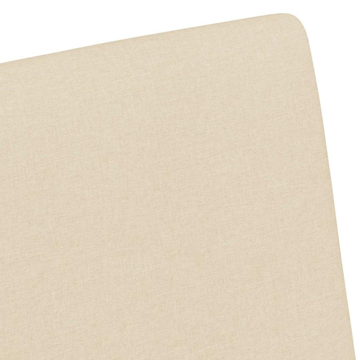Spisebordsstole med hjul 2 stk. Stof Creme 57 x 66 x 94 cm