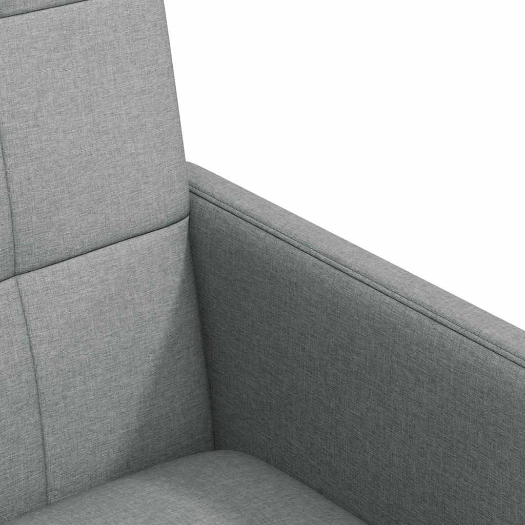 Spisebordsstole med hjul 2 pcs Lysegrå 58 x 65 x 94 cm Stof