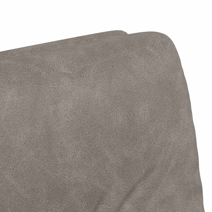Spisebordsstole med hjul 2 pcs Grå 57 x 67 x 95 cm Kunstlæder