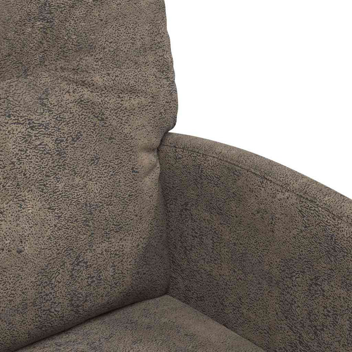 Spisebordsstole med hjul 2 stk. Faux suede læder Mørkegrå